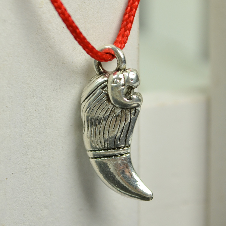 批发 藏银狮牙坠子 挂坠 项链配件 diy饰品配件 ghj49978