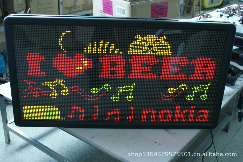 室内点阵模块双色led显示屏