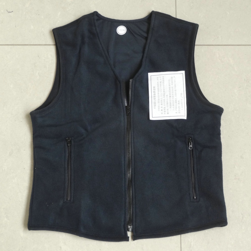 07绒背心 藏青色摇粒绒 保暖马甲