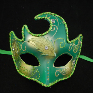 最新款绣花围边月亮火焰面具 生日 派对 化妆舞会面具厂家直销