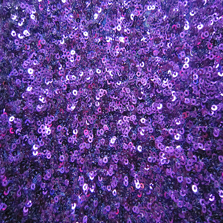 【企业集采】厂家直销-3mm珠片绣花网底加密绣花面料 加密亮片