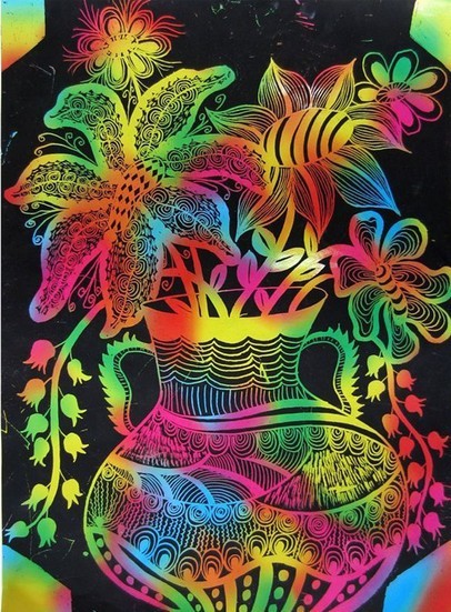 厂家供应 炫彩 刮刮画 小额批发 刮刮画