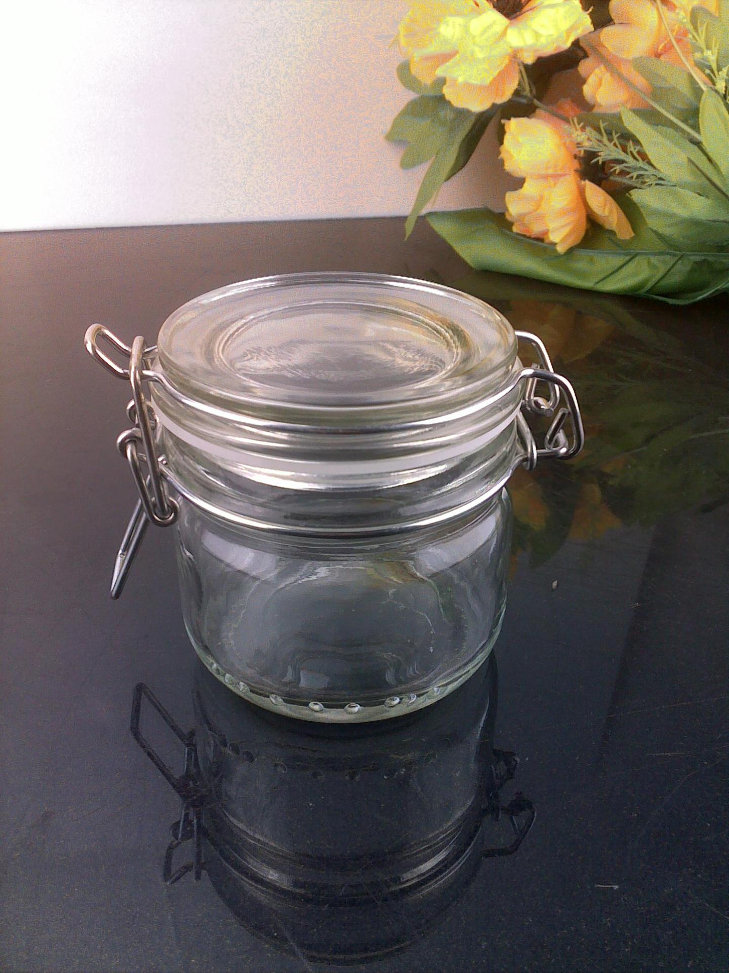 徐州恒发玻璃制品有限公司 现货供应200ml高白料玻璃储物罐