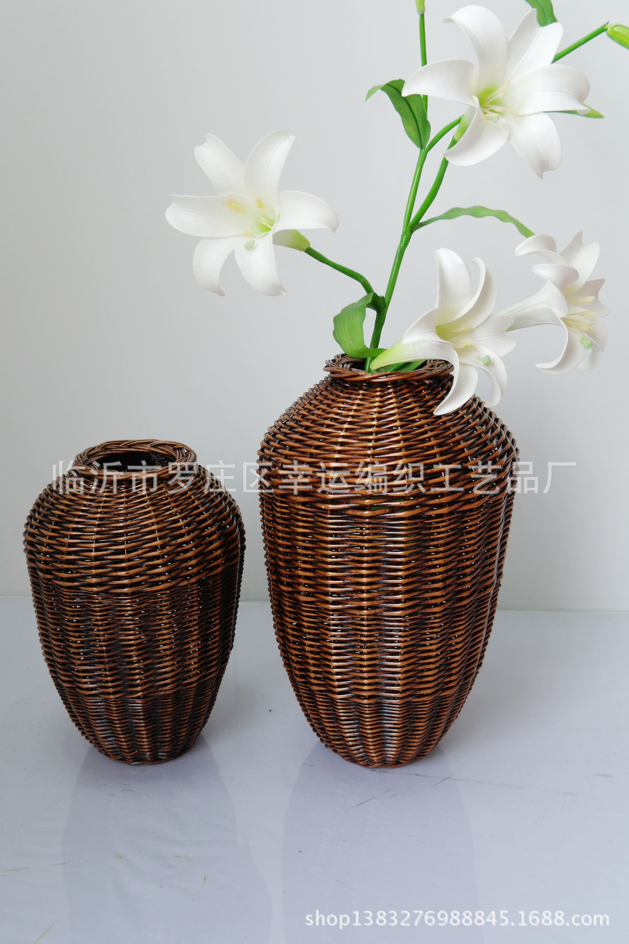 欧式柳编花篮 柳编工艺品 礼品花瓶 - 编织批发交易网