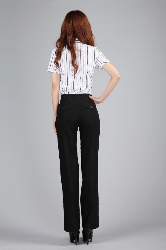 爆款夏季新款 女士修身系带棉麻直筒裤休闲裤亚麻长裤批发14.