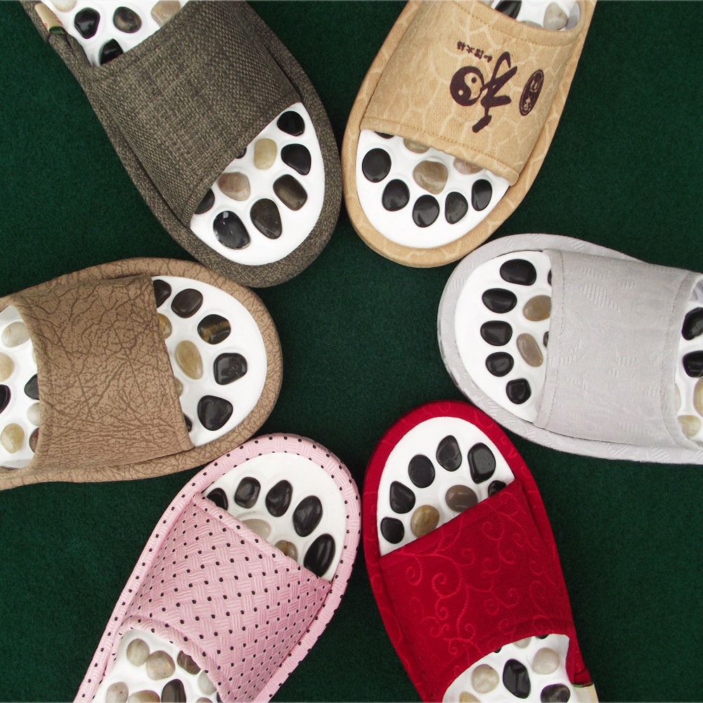 鹅卵石按摩拖鞋_天然足底按摩拖鞋穴位保健韩国风家居拖鞋 - 阿里巴巴