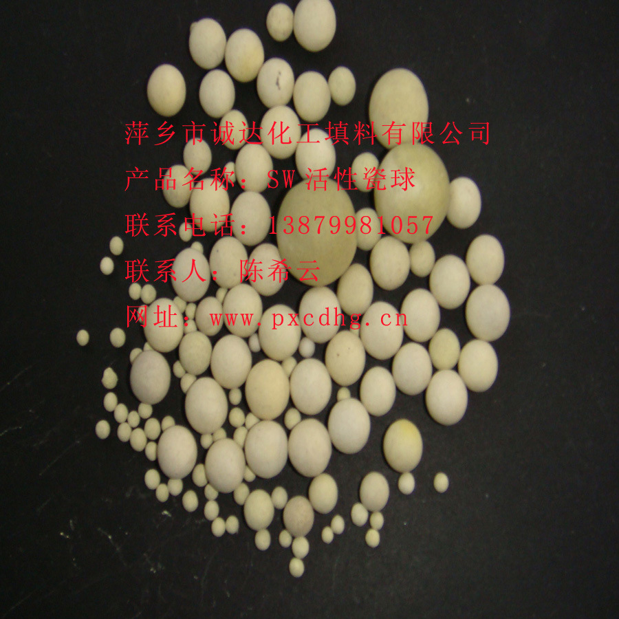 厂家直供SW活性瓷球 工业瓷球  HG/T3683.2-2000