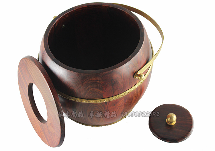 精品老挝大红酸枝木马桶新款 高档婚庆礼品工艺品大量批发订做