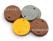 塑料币生产厂家温州定制圆行代币  注塑积分币透明标牌