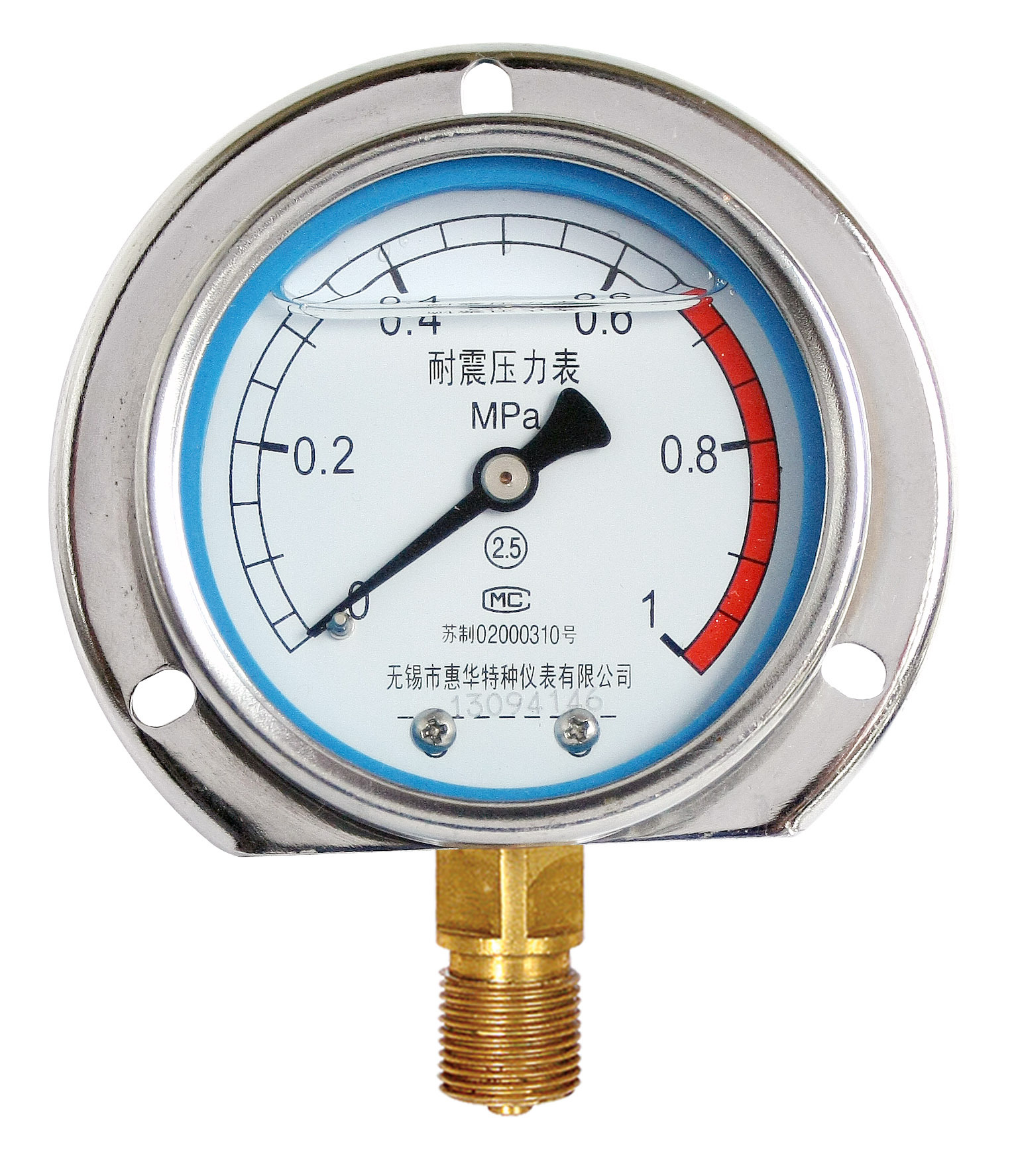 惠华特种仪表-厂家直销船用压力表 耐震船用压力表 耐震真空表