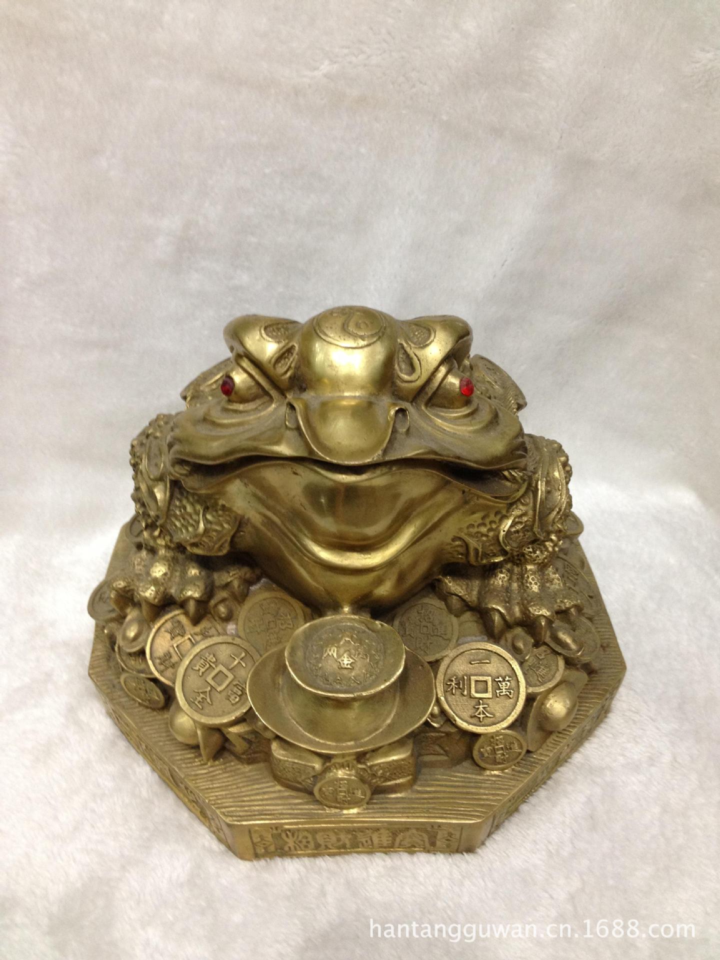 镇宅之宝铜招财金蟾-5166