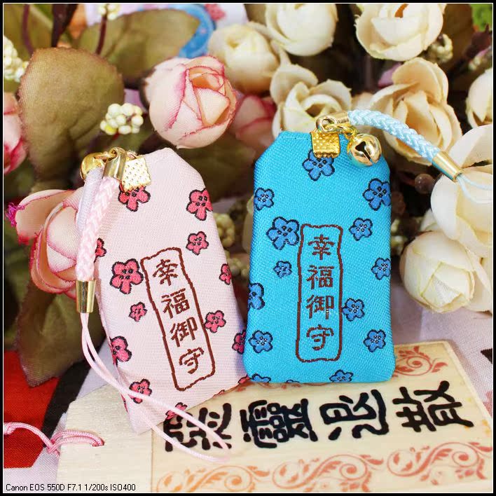 幸福猫御守香包祈福袋 平安符 车挂饰 情侣挂饰 送男朋友女朋友