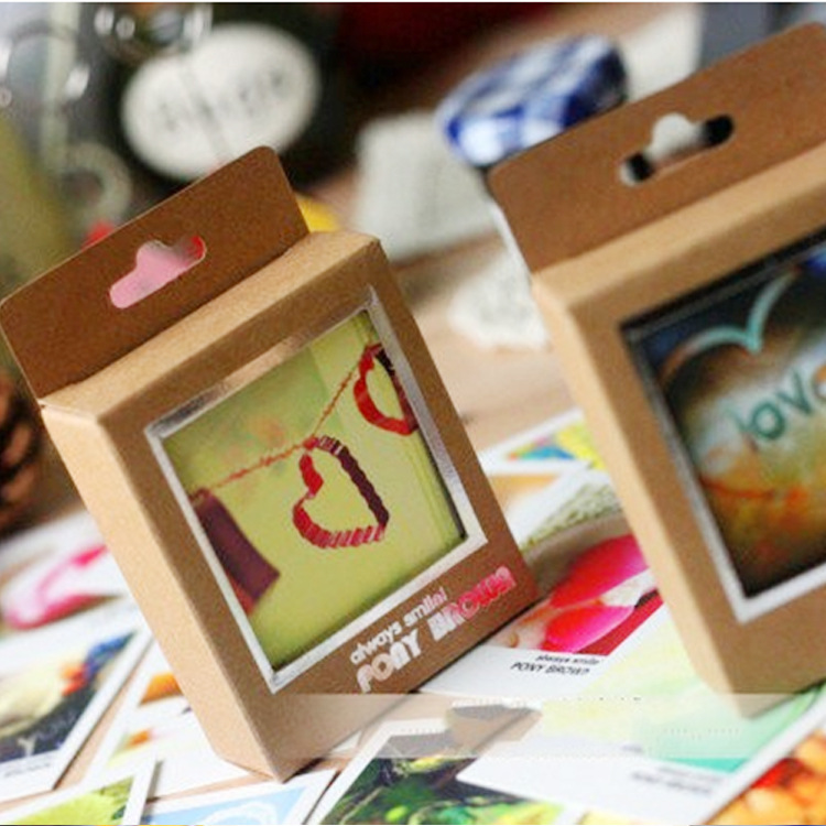 5063韩国 爱的主题 lomo卡片 留言卡 牛皮纸盒装 40张入 厂家批发