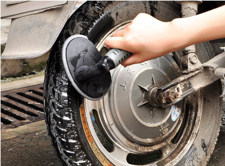 Rửa xe công cụ xe bàn chải lốp bàn chải đặc biệt bánh xe bàn chải bàn chải làm sạch làm sạch cung cấp công cụ vòng thép