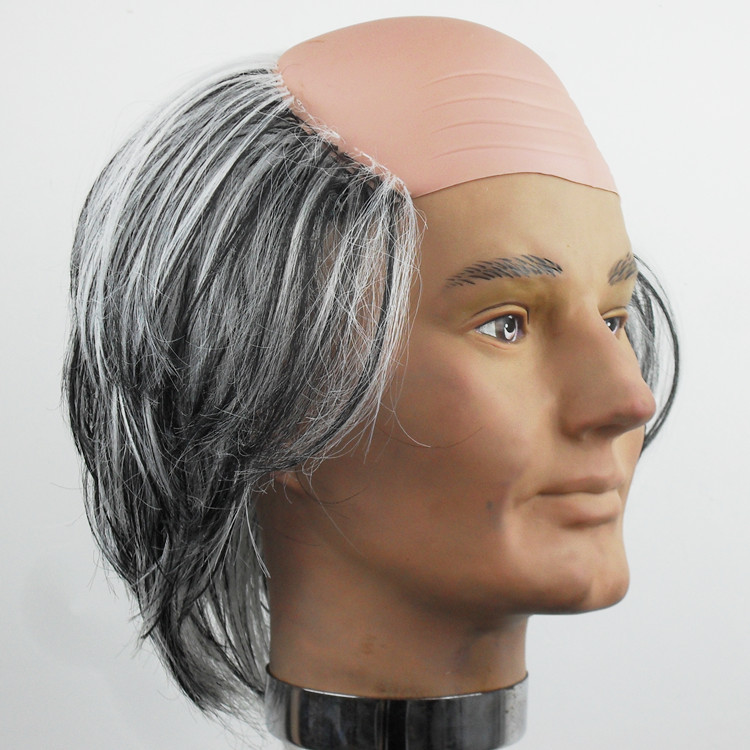 光头假发 和尚假发 头套 舞会化妆道具 万圣节道具 全光头 头皮