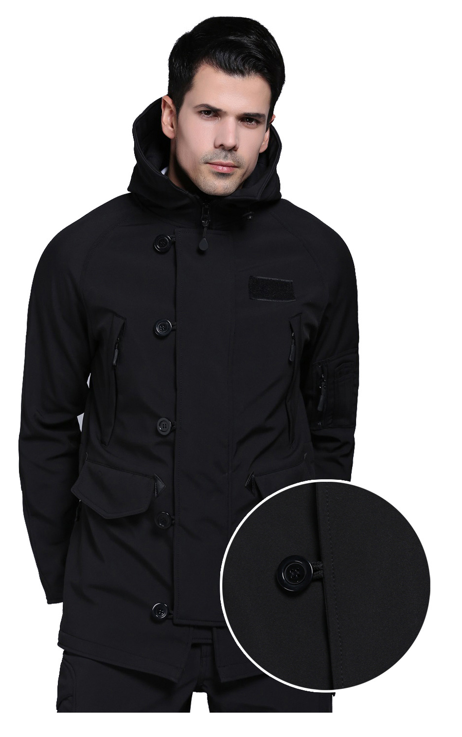 阿尔法alpha n-3b软壳风衣 户外冲锋衣抓绒衣 男款n3b 秋冬款-防寒服