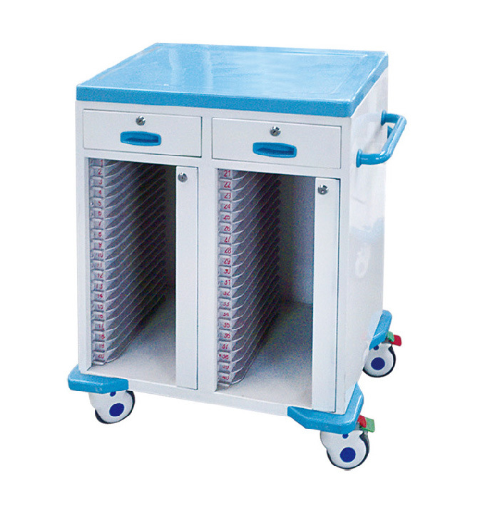 厂家直销ii型单排病历车 热销单门锁医疗病床 耐用ii型双排病床