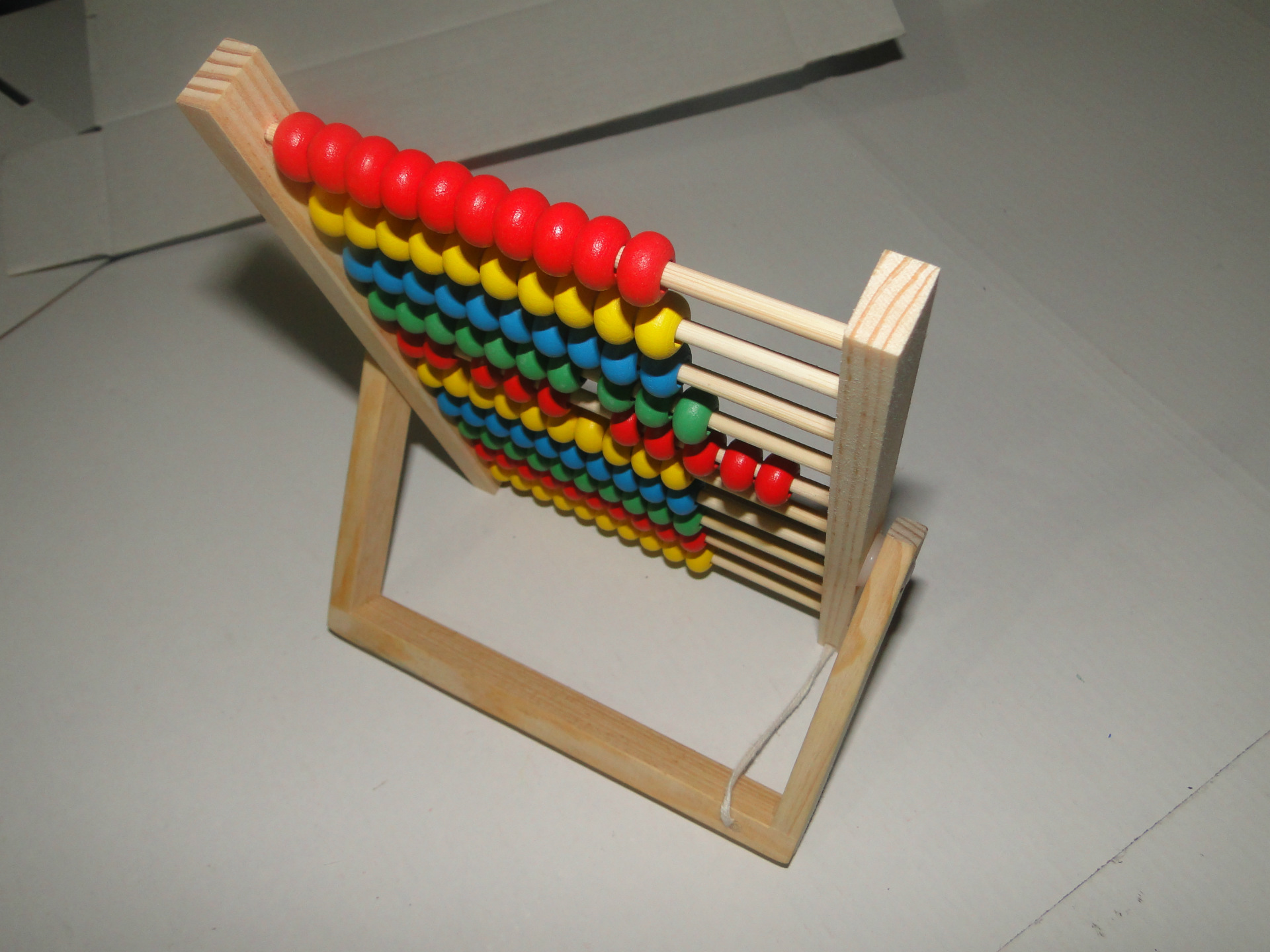 定制小号计算架 木制计算架 益智教具 十档木制珠算架