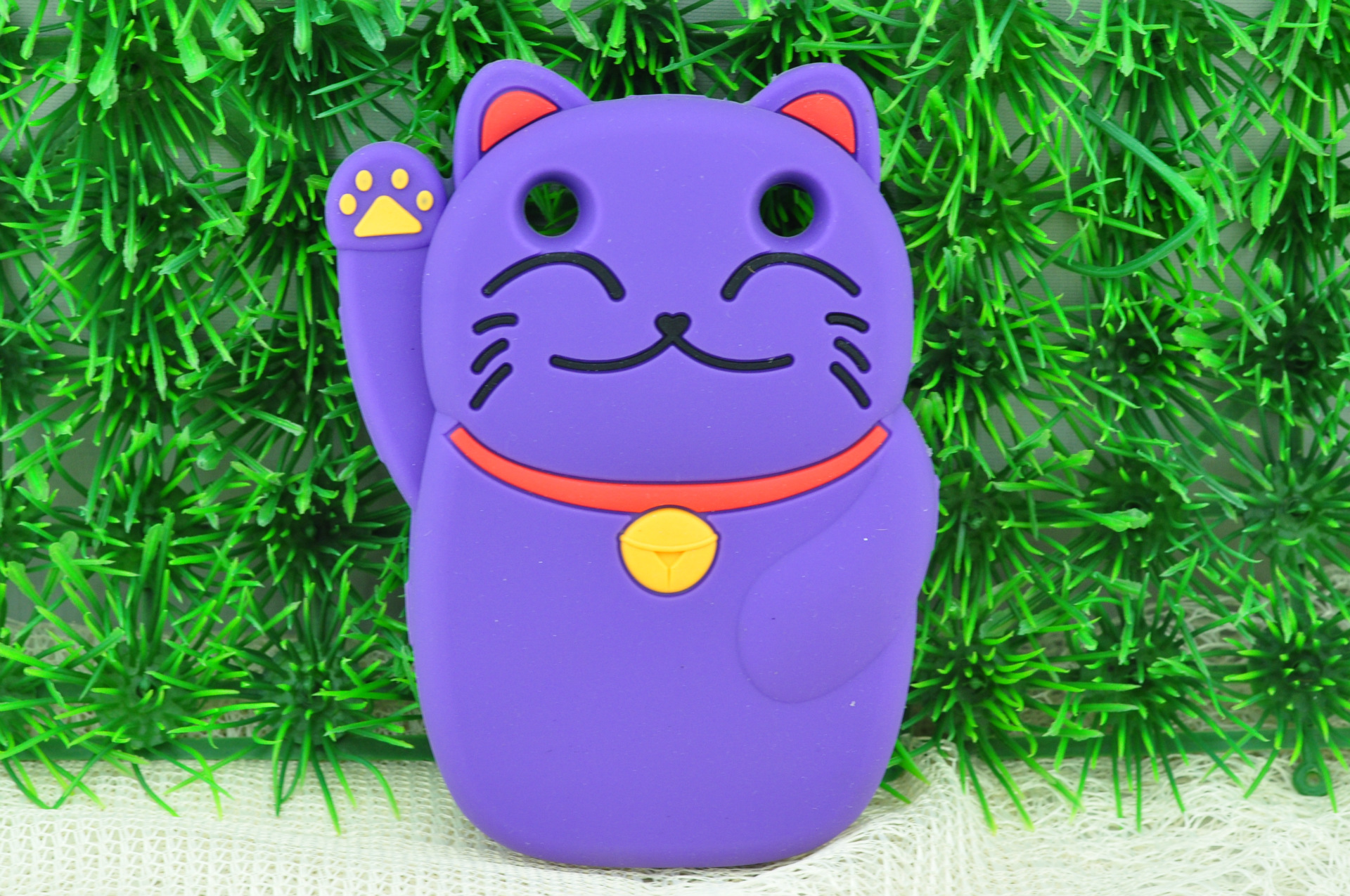 供应iphone5g招财猫硅胶保护套 苹