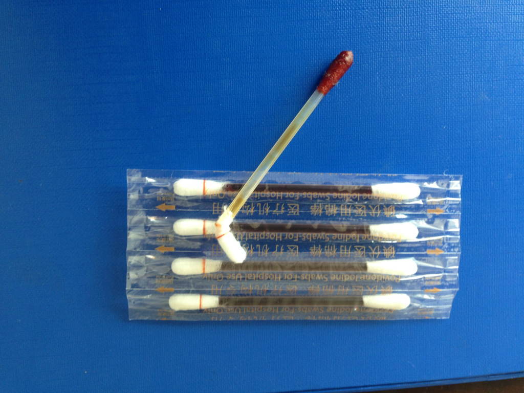 伤口消毒护理 一次性碘伏消毒棉签 碘伏棒