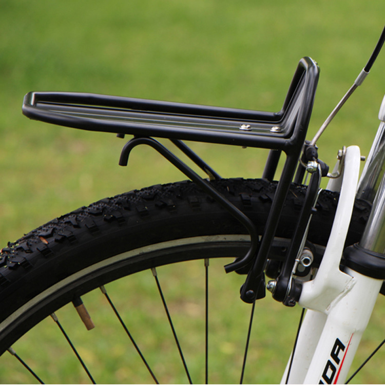 自行车前货架 超轻高强度铝合金自行车货架 单车行李架 v刹车专用
