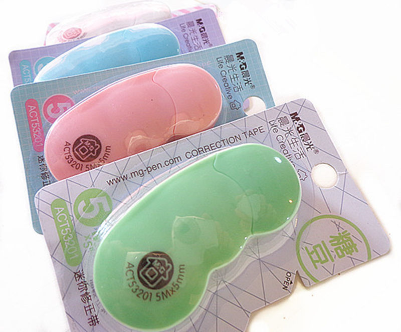 Student Creativity Stationery Pea Series Correction Tape 3201 5mm * 5M Correction Tape