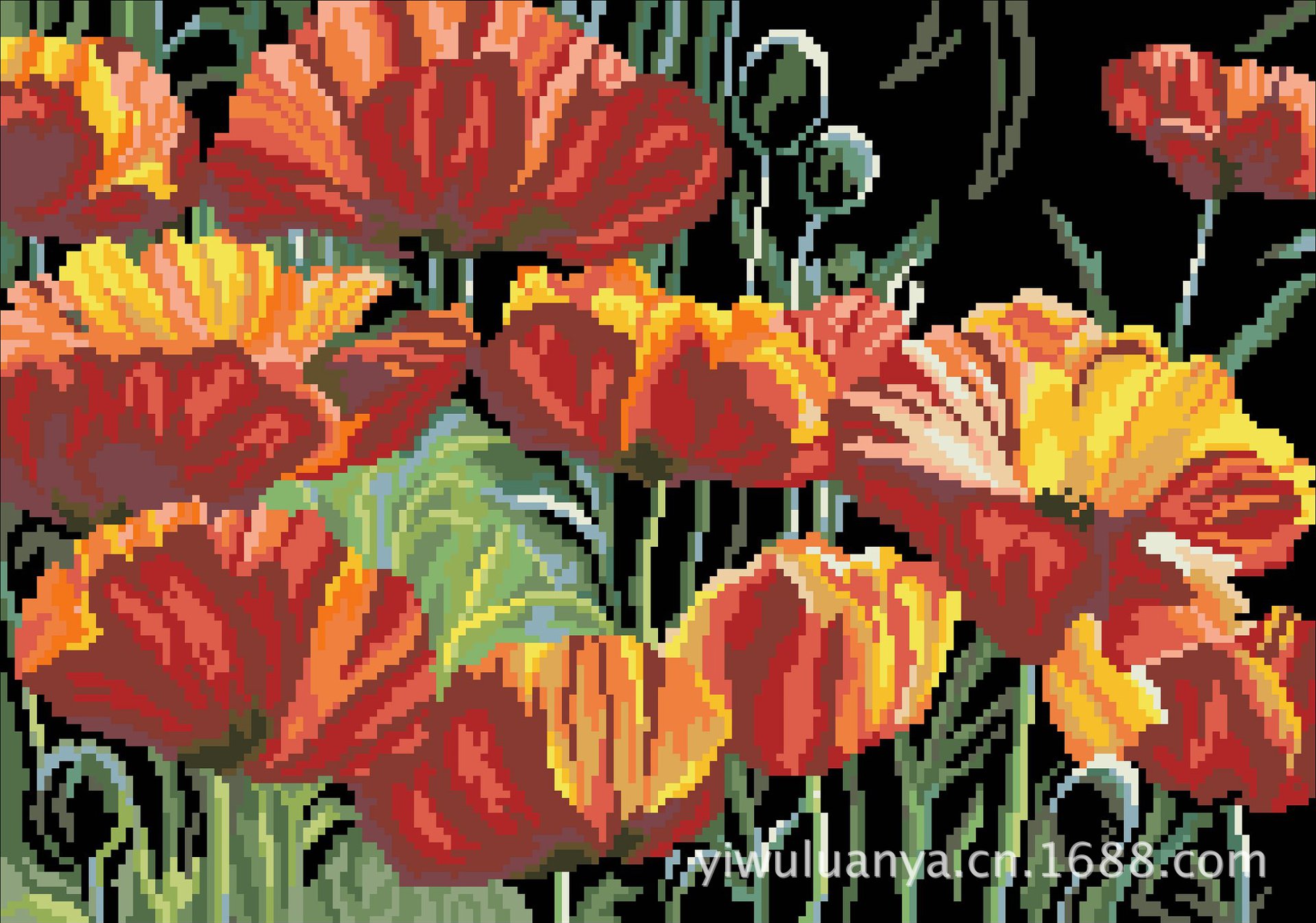 义乌钻石画厂家 diy贴钻方砖满钻十字绣