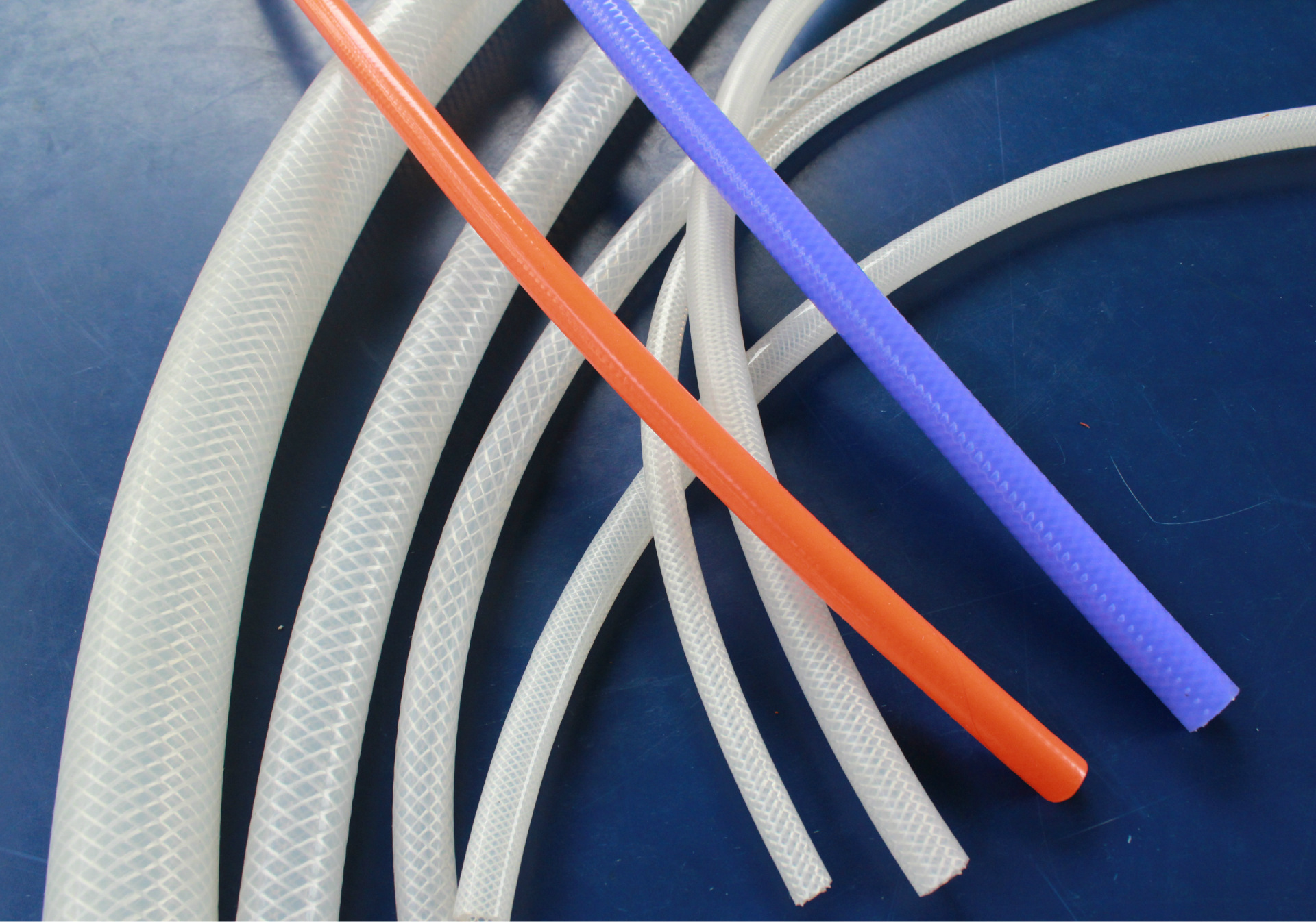 网纹硅胶软管,编织硅胶软管,耐高温网管生产工厂