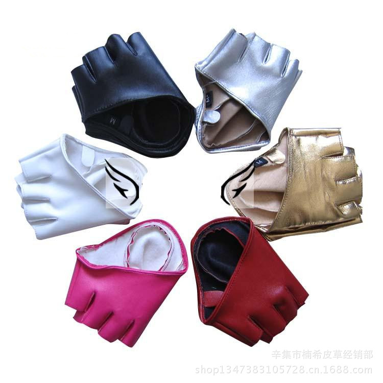 Factory Direct Sales Half Finger Gloves European and American Ladies DS Half Soles Half Finger Gloves Stage Nightclub Pole Dance Gloves for Performance