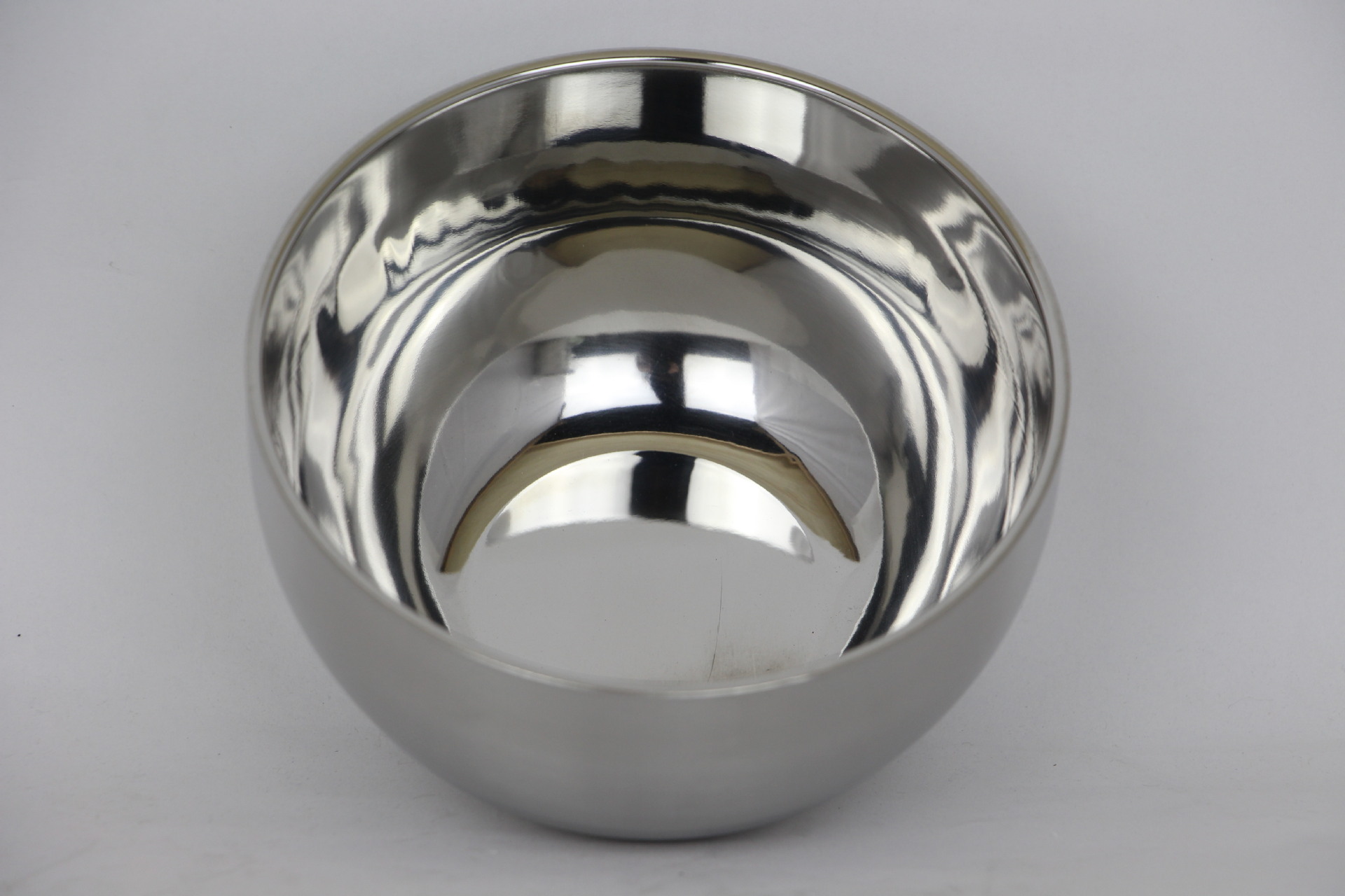 直销304无磁不锈钢双层砂光碗 韩式防烫不锈钢金盅碗