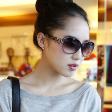 9509厂家新款女士大框太阳镜潮流时尚大框防紫外线修脸墨镜