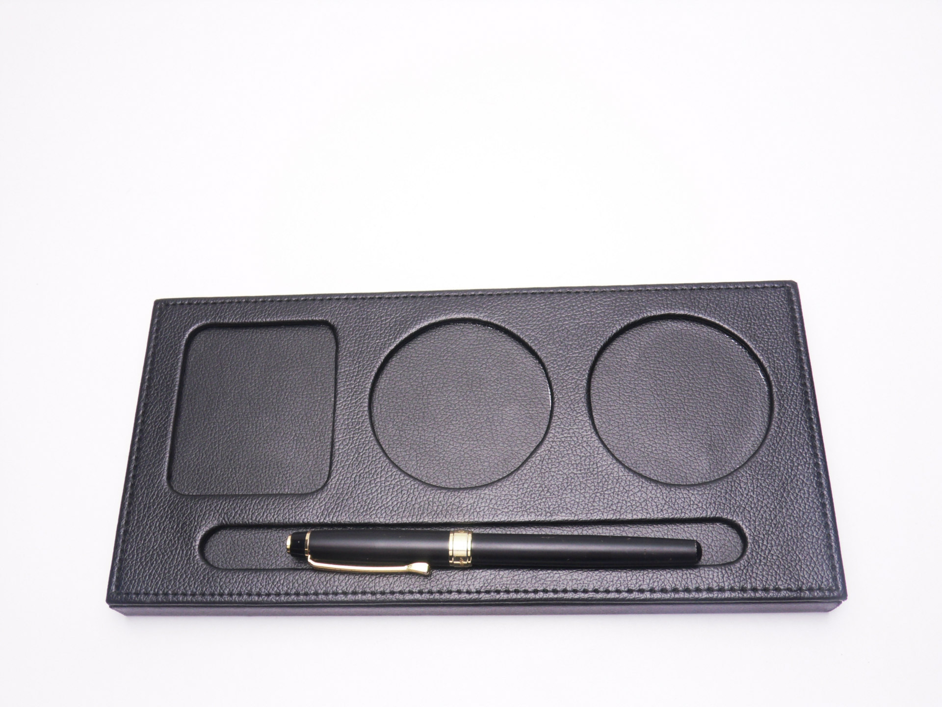 创意皮革会议垫a4会议文件夹酒店皮具便签夹签字板定制logo批发