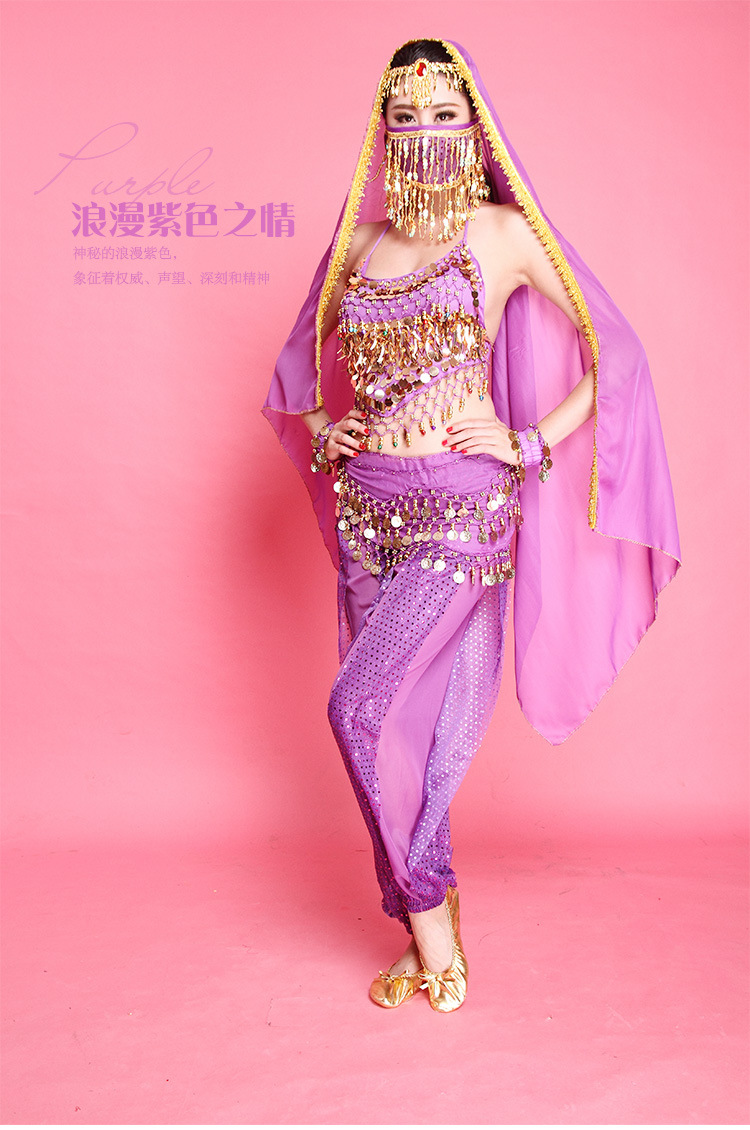 成人肚皮舞新款套装印度舞演出服套装舞台演出亮点裤套装肚皮舞服