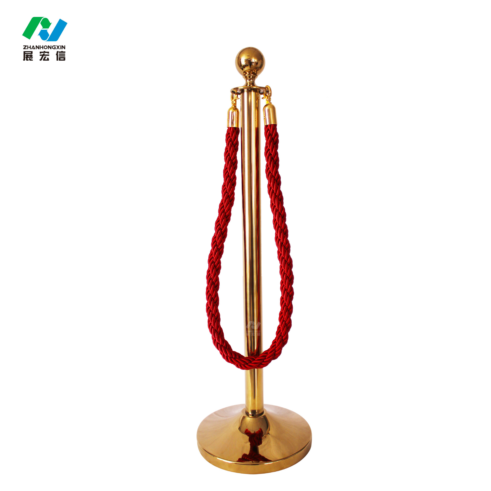 钛金圆球礼宾杆 钛金头 可配红绒绳