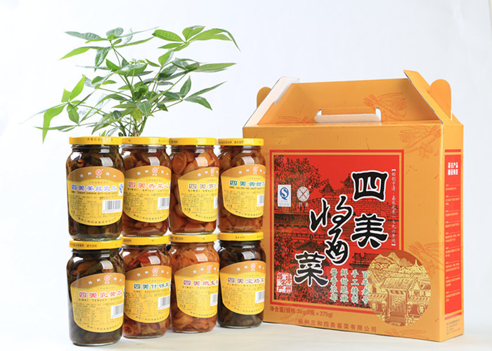 扬州特产三和四美酱菜375g*8瓶装乳黄瓜嫩生姜嫩萝卜香菜心礼盒装