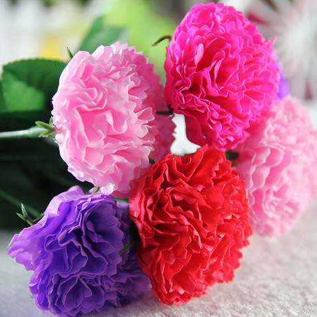 厂家直销拉菲儿教师节促销礼品批发高品质单支康乃馨香皂花肥皂花