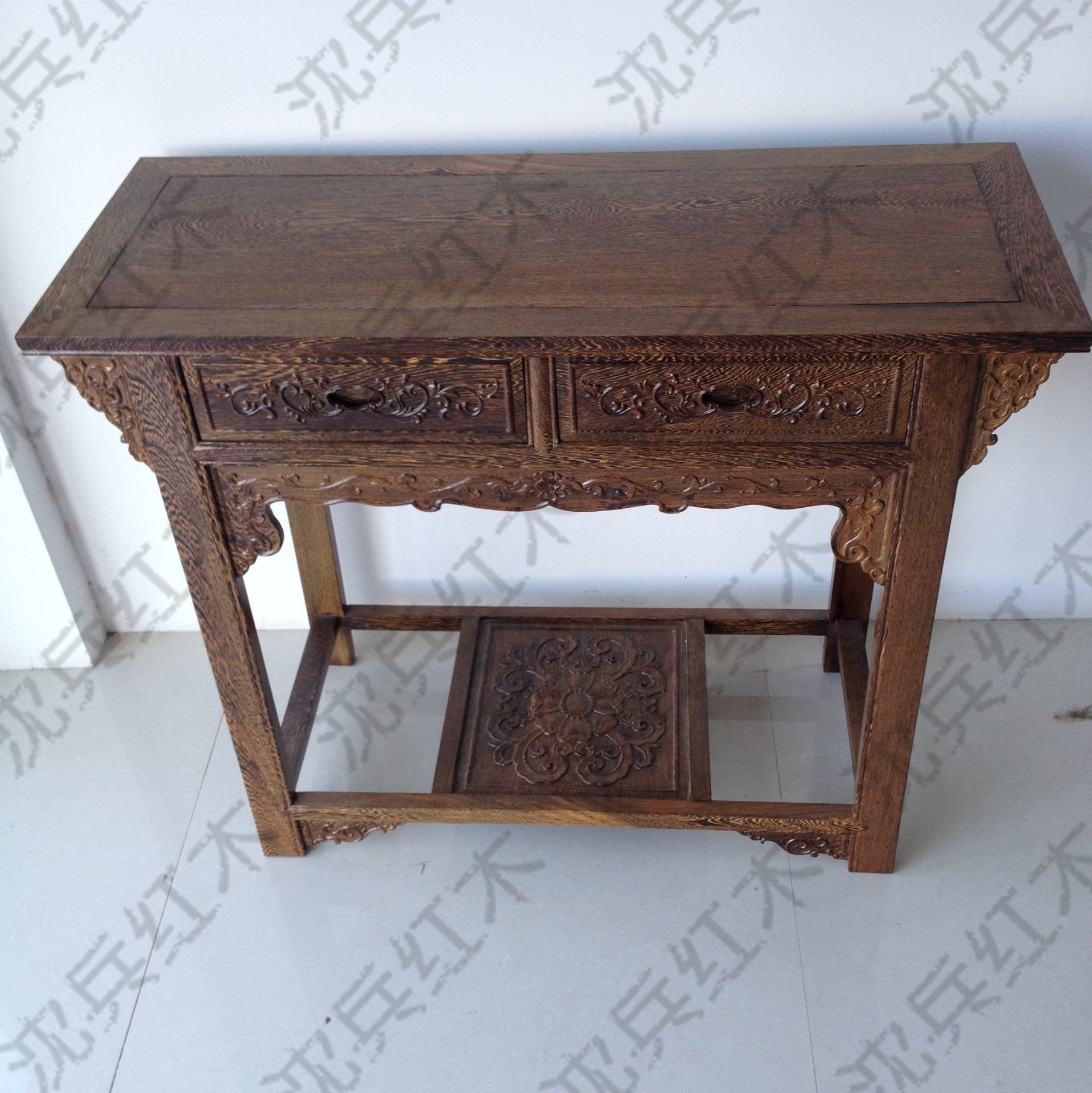 厂家长期供应 明清仿古家具 鸡翅木琴桌 鱼缸摆放桌 红木书桌