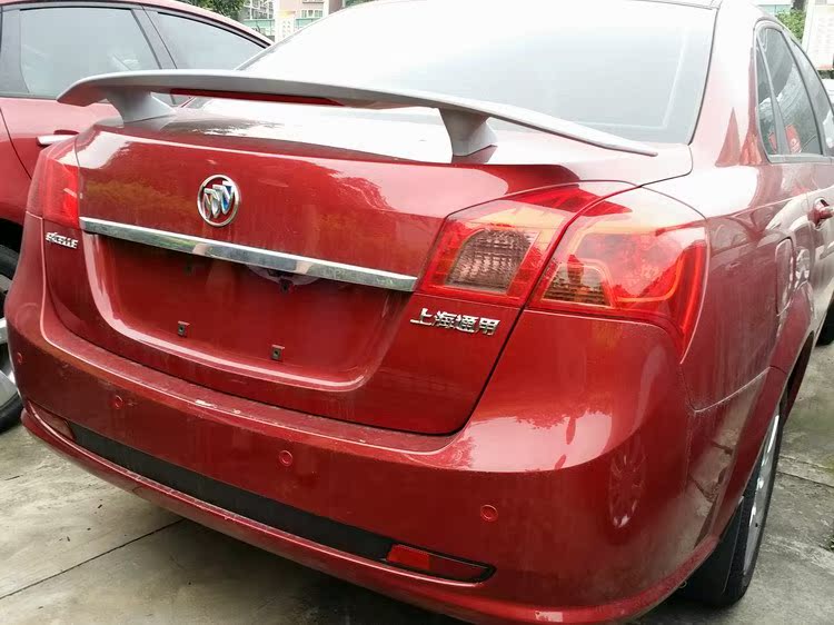 适用201314别克新凯越尾翼运动版带灯汽车改装配件通用abs飞机翼