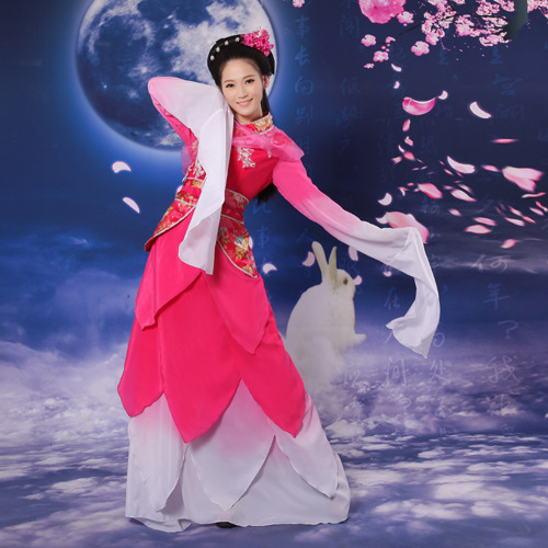 影楼特价舞蹈服装水袖古典舞甄嬛传孙俪枚红色惊鸿舞服装仙女古装