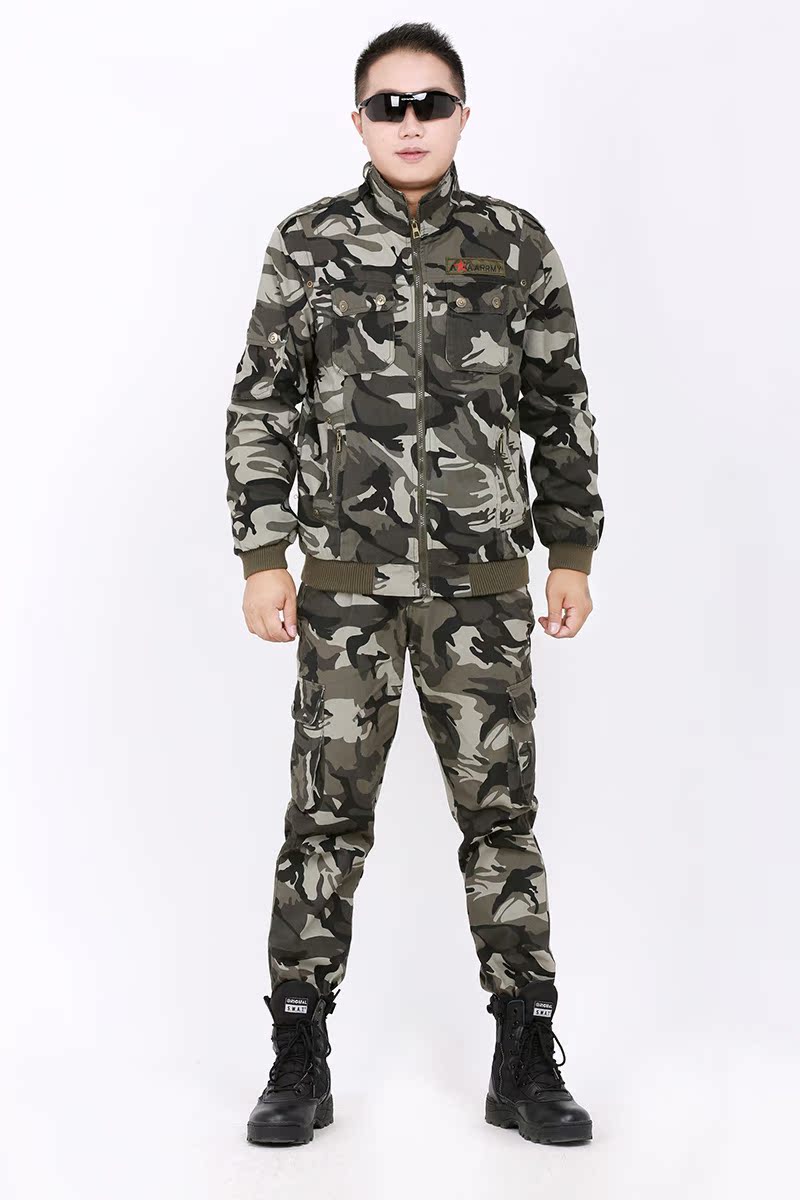 军装迷彩服特种兵作训服 正品军迷户外美军101空降师夹克套装男3