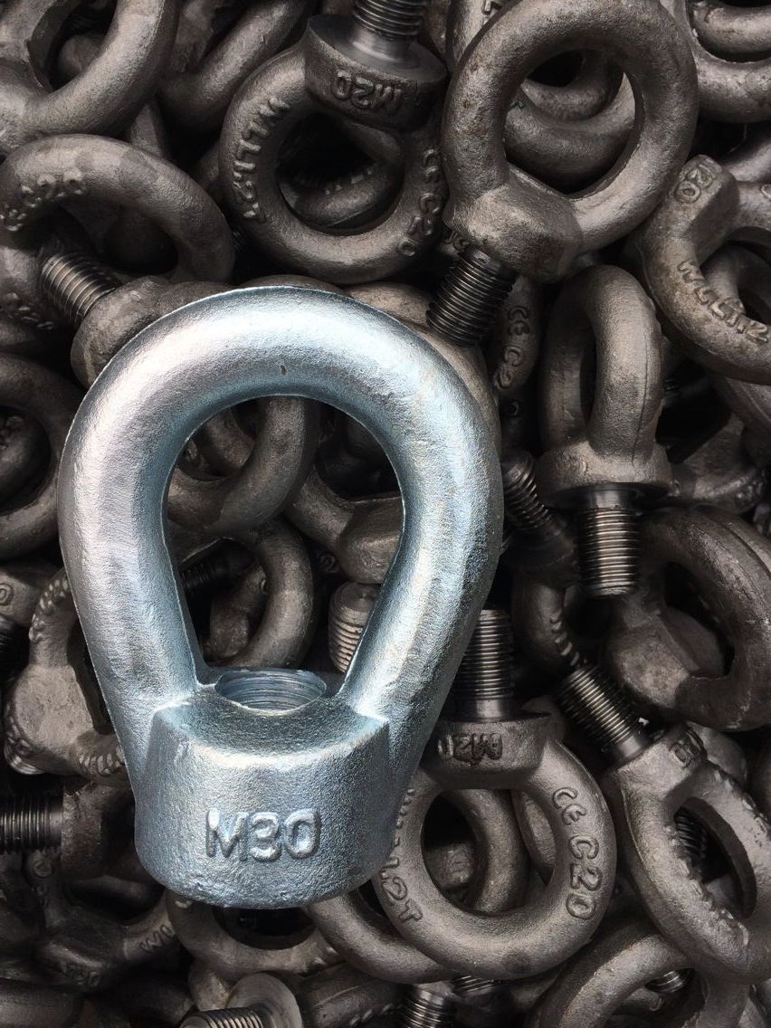 厂家生产: 梨形吊母,bs3974吊环螺母 eye nut