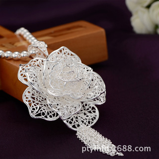 黄飞达银饰民族风女士纯银手链玫瑰一代五线手链手饰s990饰.