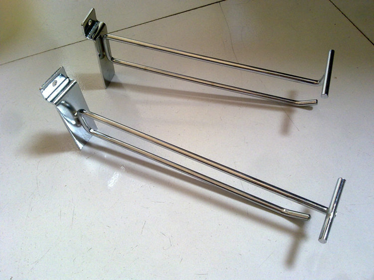 佛山钜晖金属制品供应超市货架挂钩零售批发 金属槽板双线挂钩