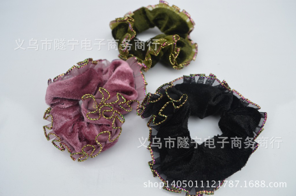 金丝绒头花 多色可选 女生饰品 两元店配货 1元2元饰品批发