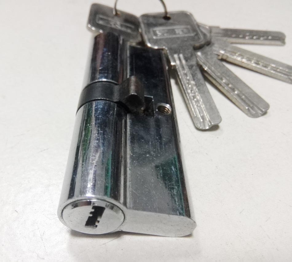 弹子插芯锁芯 全铜双开锁芯 65 70 75 80 85 90 100