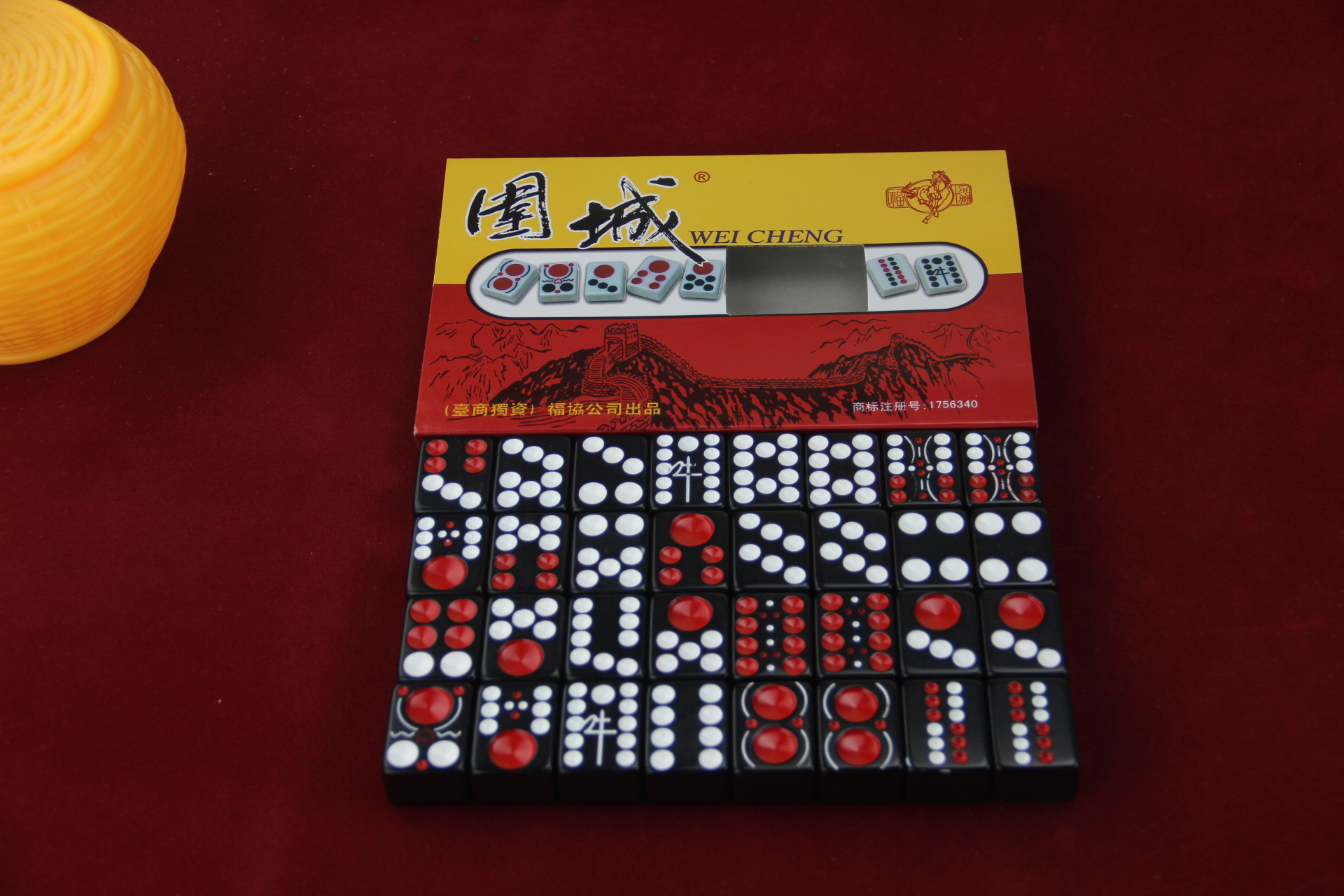 生产厂家 34mm密胺竹丝牛牌 牛天九牌九 斗牛骨牌 实心加重型