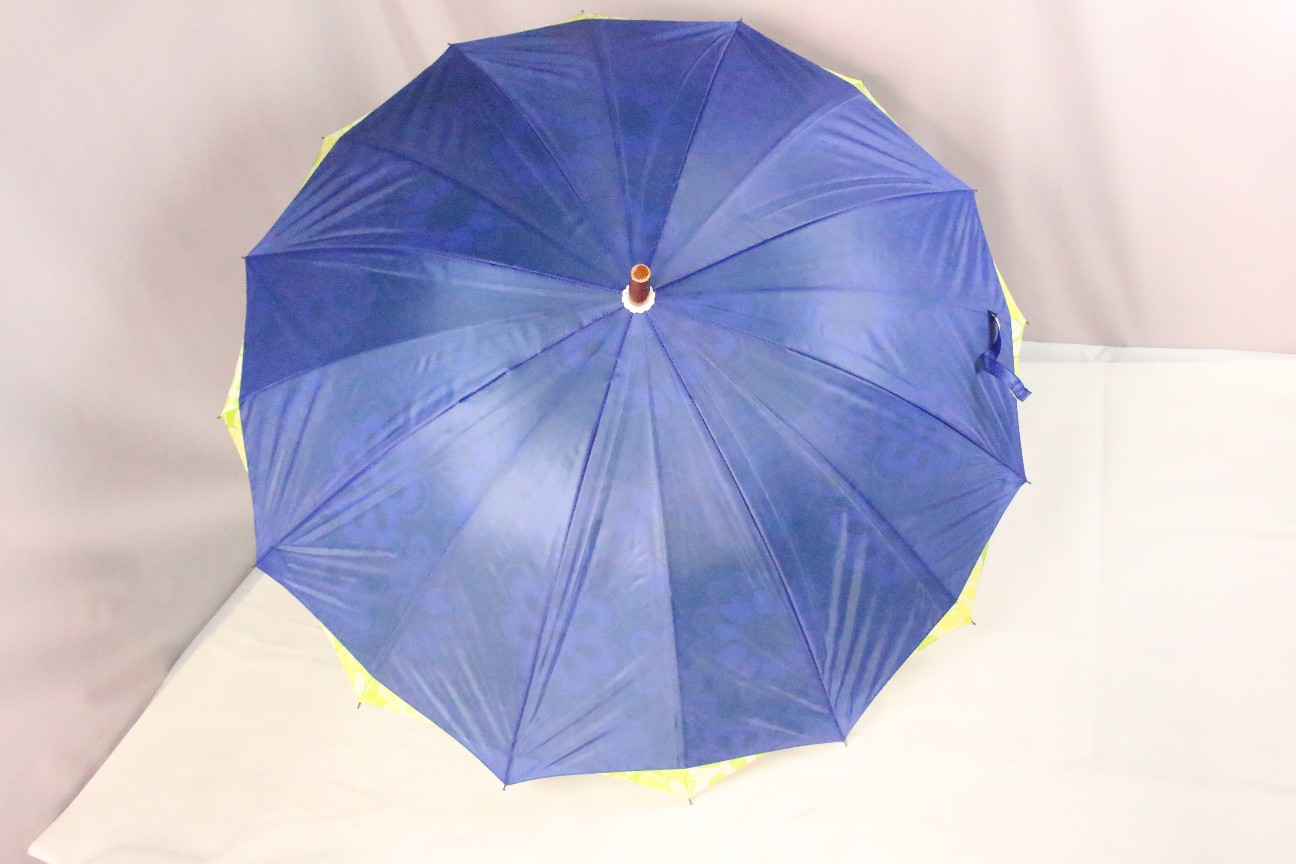 厂家直销58.5*16k涤纶面料交叉外贸直杆伞欢迎订购