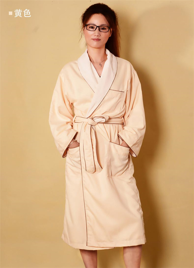 酒店宾馆浴袍 浴衣磨毛中长款情侣睡袍秋冬