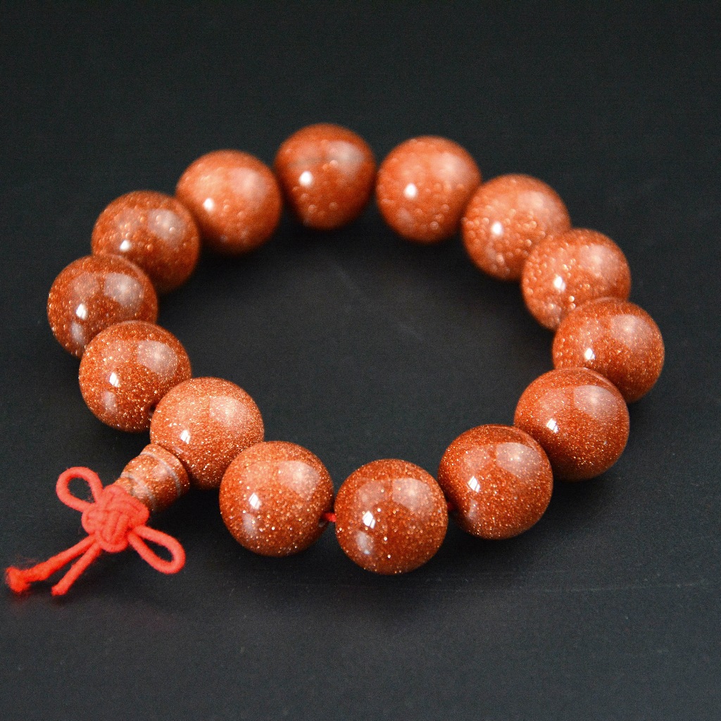 佛珠金砂石手链