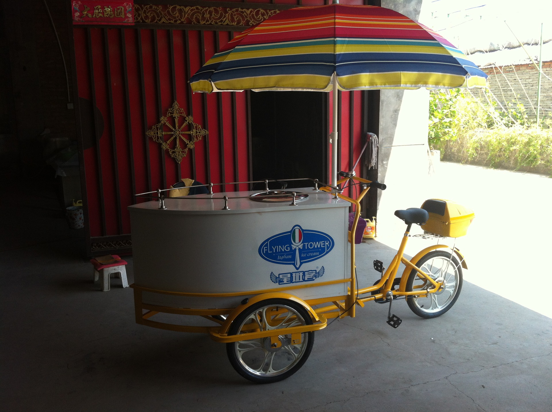 三轮冰淇淋车 ice-cream倒骑三轮车倒骑驴hy-16